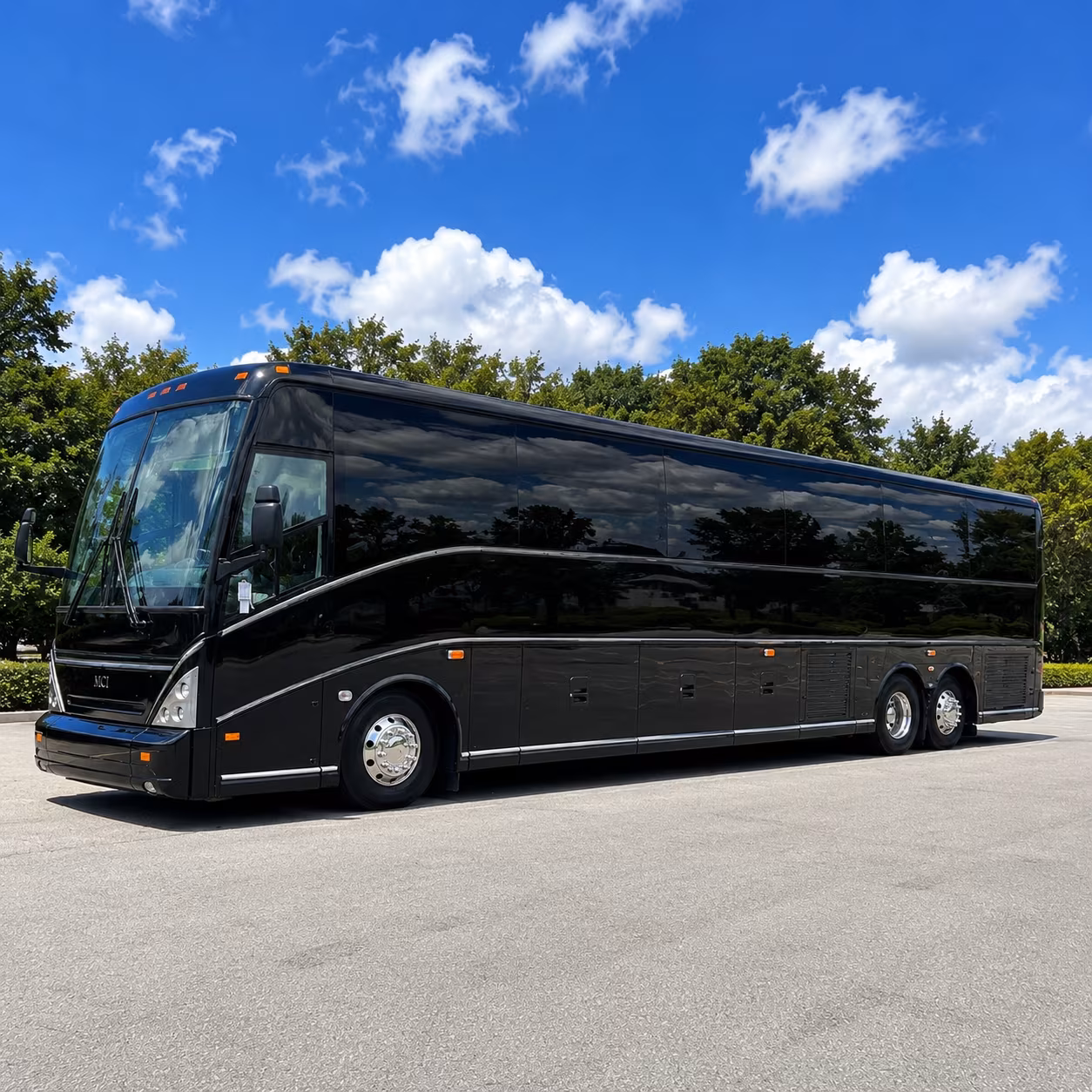 bayonne charter bus rental exterior