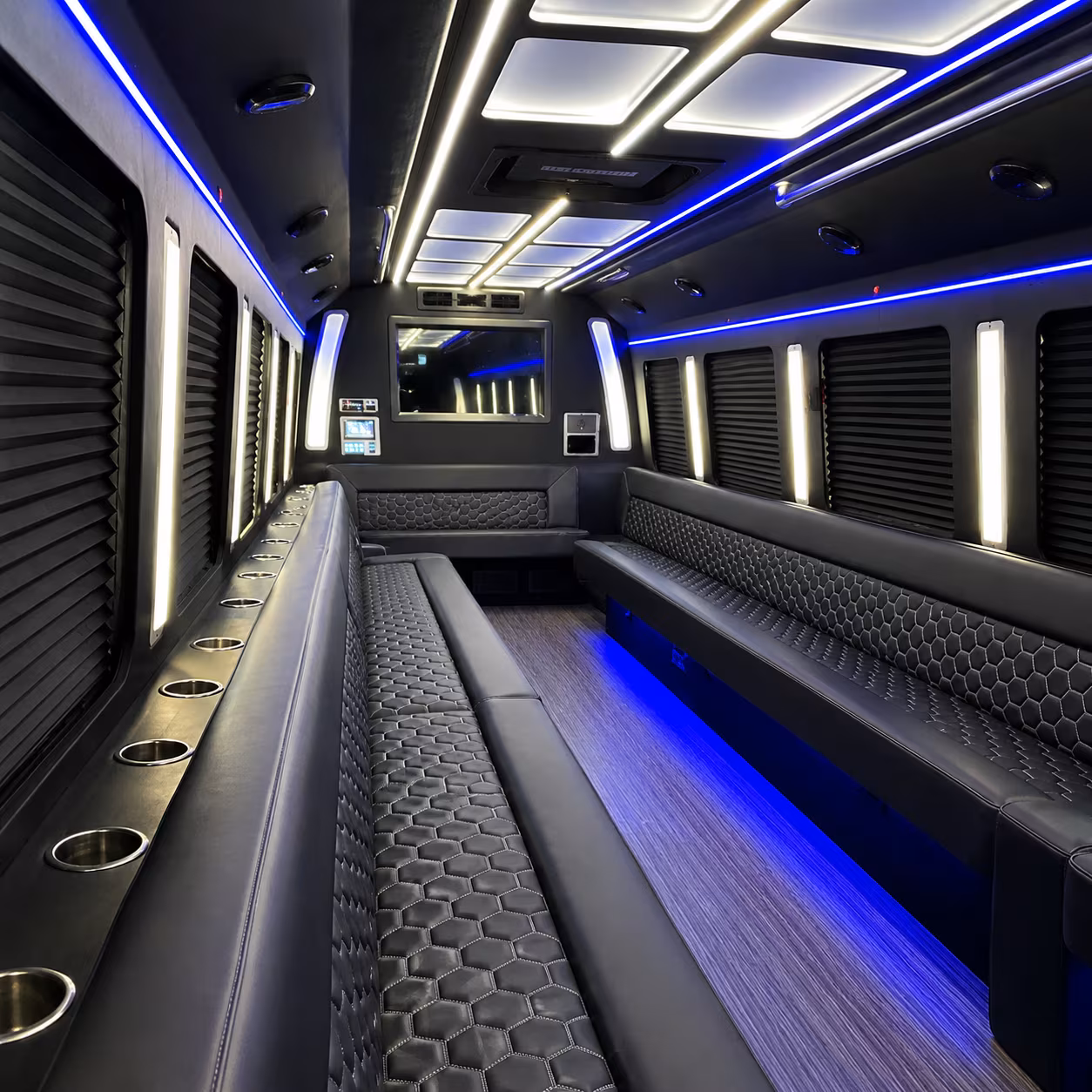 bayonne party bus rental interior