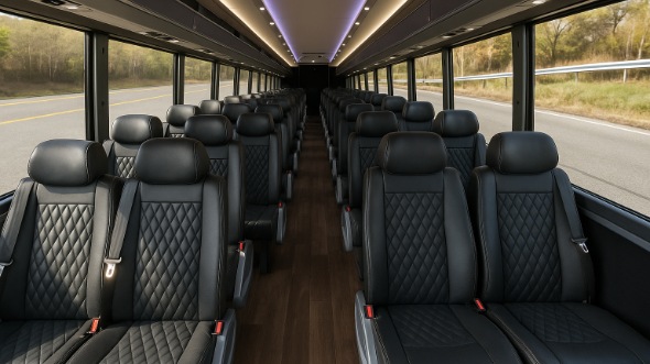 bayonne 18 passenger minibus inside