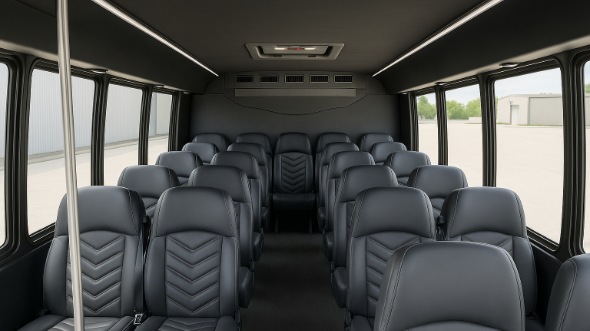 bayonne 25 passenger minibus inside