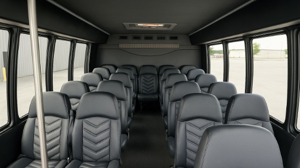 bayonne 35 passenger minibus inside