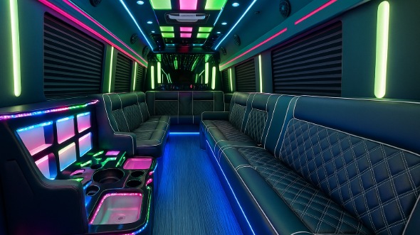 bayonne party bus rental inside