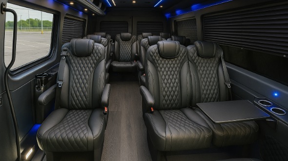bayonne sprinter van with driver inside